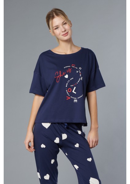 Pamuk Kadın Pijama Takımı - Oversize 4 Mevsim [2025- Sprıng]