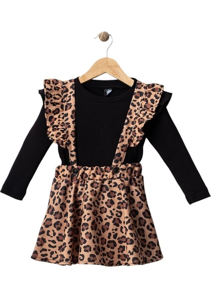 Leopar Desenli Kız Çocuk Takım 1-4 Yaş