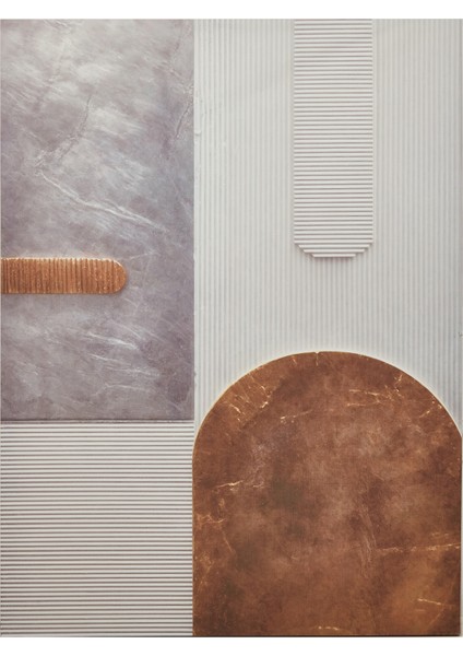 Deco Abstract Kanvas Tablo - Renkli - 75X100 cm
