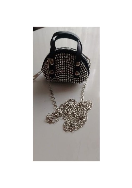 Kadın Taşlı Mini Boy Zincir Askılı Cüzdan fırsatları