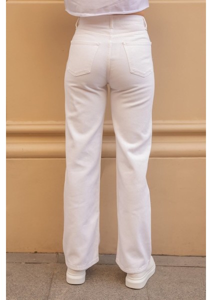 2505 Yüksek Bel Boyfrıend(Salaş) Bol Paça Kot Pantolon fırsatları