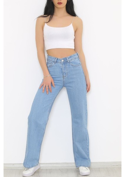 2505 Yüksek Bel Boyfrıend(Salaş) Bol Paça Kot Pantolon fiyatları