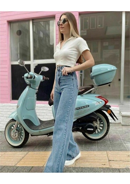 2505 Yüksek Bel Boyfrıend(Salaş) Bol Paça Kot Pantolon fiyatları