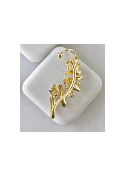 Kıkırdaklı Çoklu Görünüm Küpe Gold(Sağ Kulak Uyumlu)
