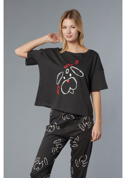 Pamuk Kadın Pijama Takımı - Oversize 4 Mevsim [2025- Sprıng]