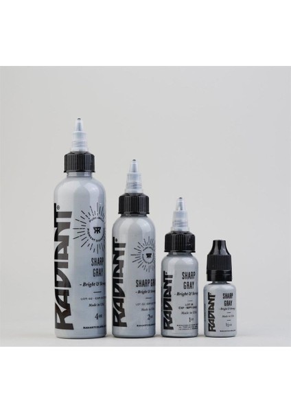 Sharp Gray - Radiant Tattoo Dövme Boyası - 0,5OZ - 15 ml