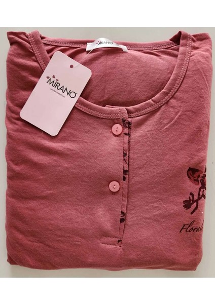 Battal Beden Uzun Kollu Anne Pijama Takımı 2700