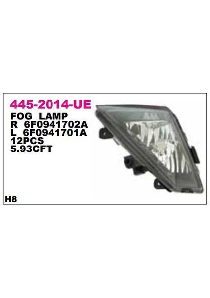 DEPO-445-2014R-UE - Sıs Farı Sag Seat Ibıza 17-