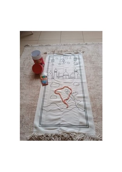 Boyamalı Yıkanabilir Eğitici Dini Oyuncak Çocuk Seccade Seti fiyatları