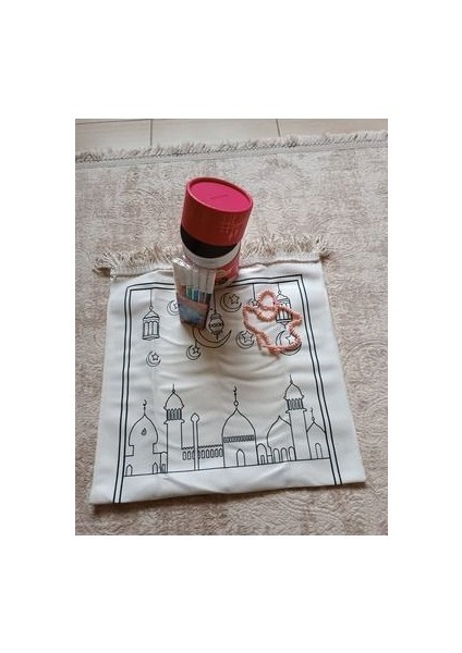 Boyamalı Yıkanabilir Eğitici Dini Oyuncak Çocuk Seccade Seti modelleri