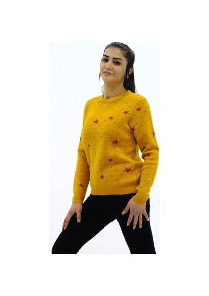 Yıldız Desenli Triko Kazak fiyatları