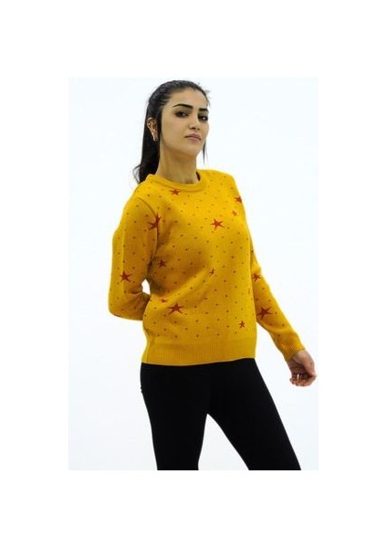 Yıldız Desenli Triko Kazak fırsatları