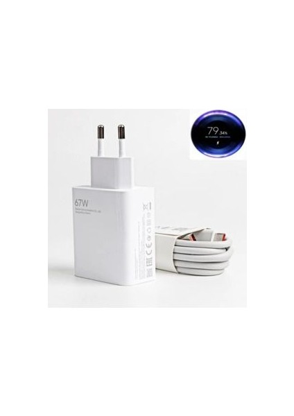 Tybe-C Xiaomi Redmi Note /9 /10 /11 /12 /14 67W (Watt) Şarj (Kablo ) 67W Şarj Aleti Cihazı