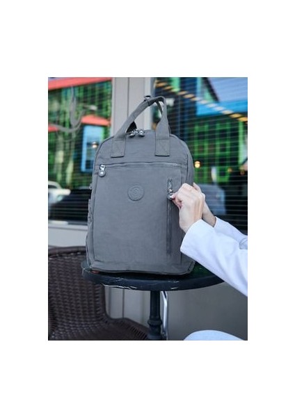 Sanmorris Krinkır Kumaştan Unisex Laptop Okul ve Spor Çantası fırsatları