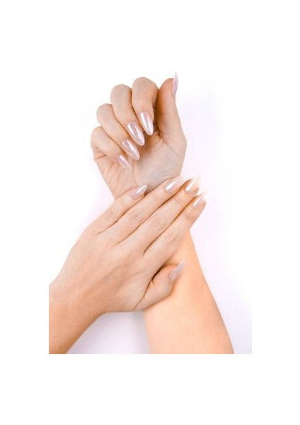 Glazed Rose Pearl Jel Takma Tırnak Tekrar Kullanılabilir Uzun Badem Manikür Seti 30 Adet fırsatları