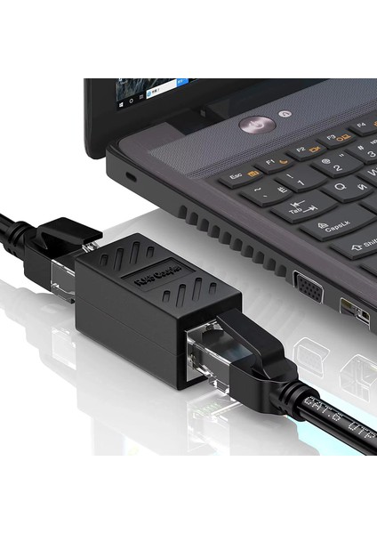 Gigabit Destekli RJ45 Dişi Dişi CAT5E/CAT6/7/8 Ethernet Lan Ağı Birleştirici Ara Aparatı Internet Kablosu Uzatıcısı 3 Adet