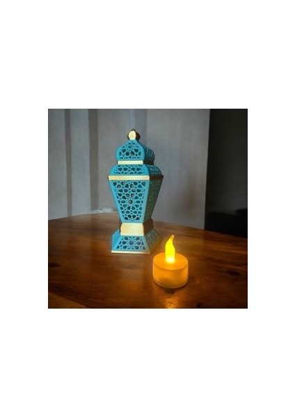 Dekoratif Ramazan Feneri ( Pilli Mum Hediyeli)