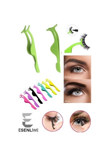 Mıknatıslı Maneyetik Kirpik Tutucu 2'li Kirpik Seti Paslanmaz Çelik Kirpik Tutucu Uygulama Set modelleri