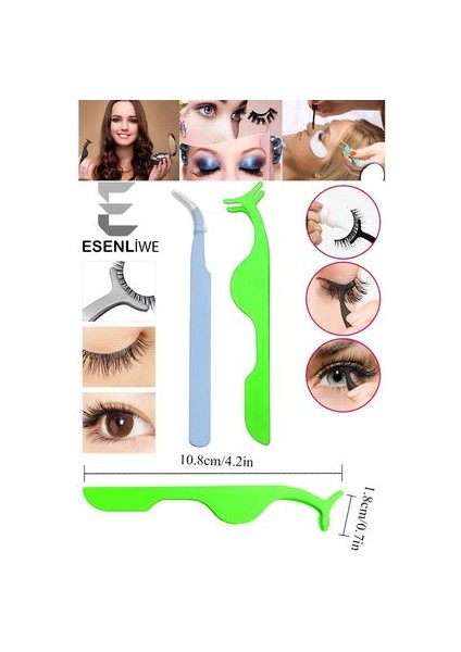 Mıknatıslı Maneyetik Kirpik Tutucu 2'li Kirpik Seti Paslanmaz Çelik Kirpik Tutucu Uygulama Set fırsatları