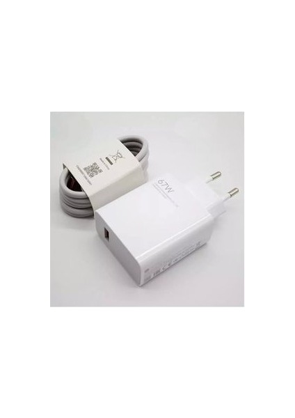 Xiaomii Type-C 67W (Watt) Turbo Şarj Aleti Cihazı Adaptörü Kablo (Set) %100 Turbo