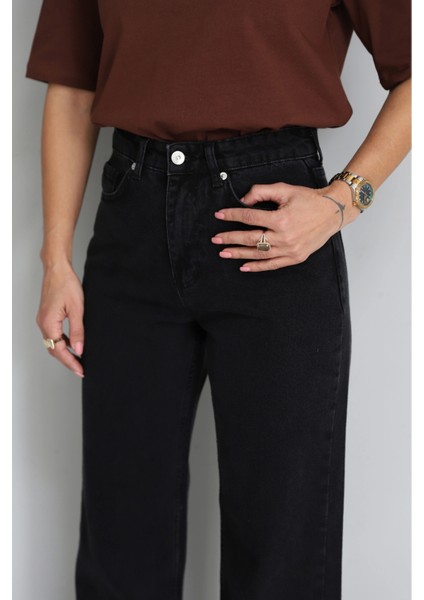 Antrasit Straight Jean Pantolon modelleri