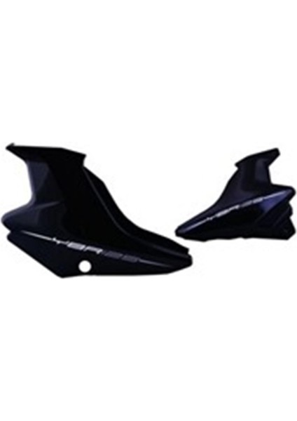 YAMAHA YBR 125 AKÜ YAN KAPAK SAĞ VE SOL TAKIM SİYAH K ESD