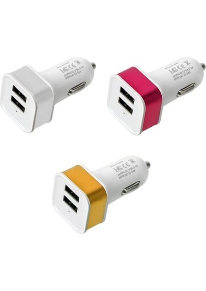 2.1A Dual USB Araç Çakmaklık Şarj Aleti