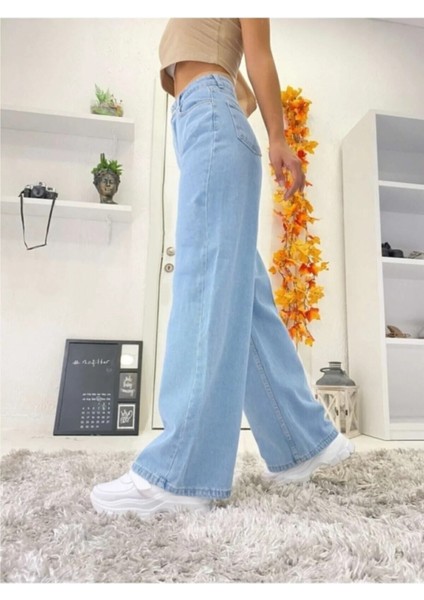 2505 Yüksek Bel Boyfrıend(Salaş) Bol Paça Kot Pantolon fiyatları