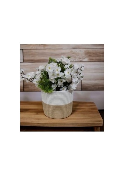 24*22 Sepet Saksılık Düzenleyici Hediyelik Sepet Organizer Banyo Sepeti Çiçeklik