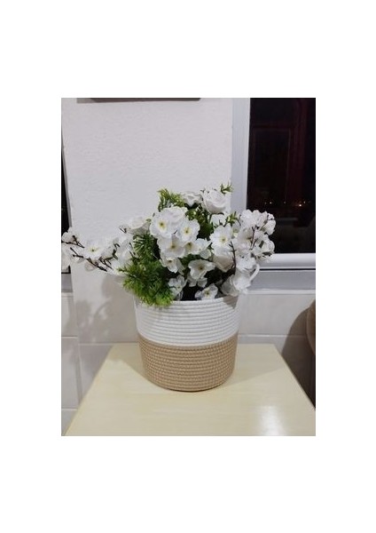 24*22 Sepet Saksılık Düzenleyici Hediyelik Sepet Organizer Banyo Sepeti Çiçeklik fırsatları