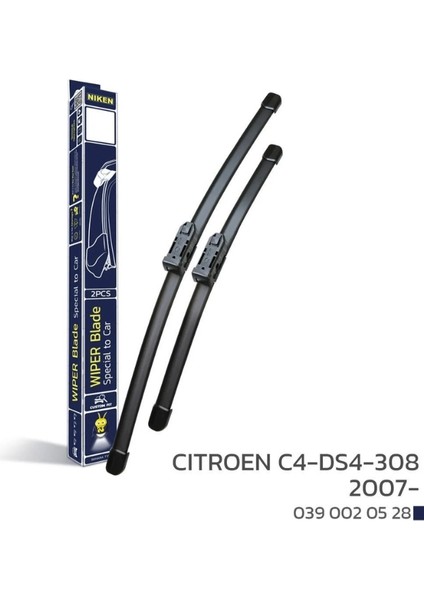 Citröen C4 2004-2009 / Ds4 2010- / Peugeot 308 2007 - Araca Özel Silecek