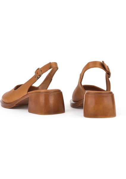 Ziya, Kadın Deri Topuklu Sandalet 151992Z8004 Taba modelleri