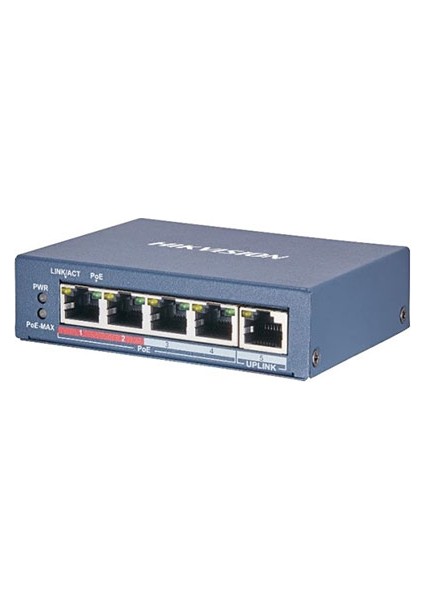 DS-3E0105P-E/M(B) 4 Port Fast Ethernet Unmanaged Poe Switch