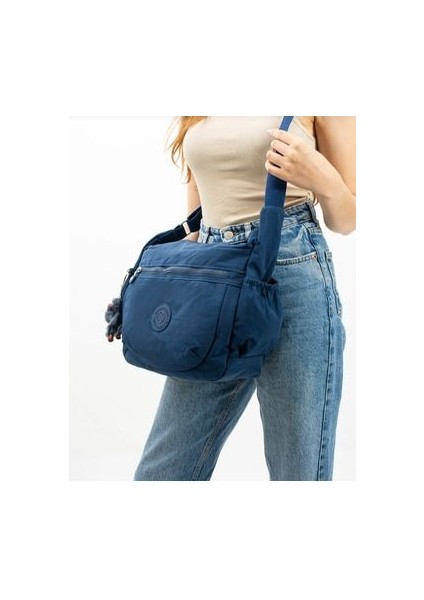 Sanmorris Krinkır Kumaştan Suya Dayanıklı Çapraz Kullanıma Uygun Omuz Çantası