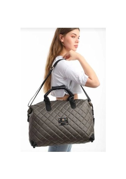 Polo Of Colors Siyah Çapraz Kullanıma Uygun Çok Bölmeli El ve Omuz Çantası