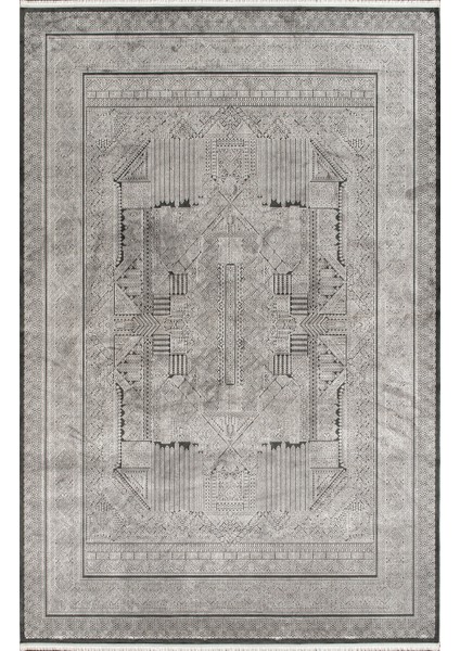 Bearny Modern TD01D Antrasit Gri Viskon Akrilik Yumuşak Dokulu Halı Karademir Home