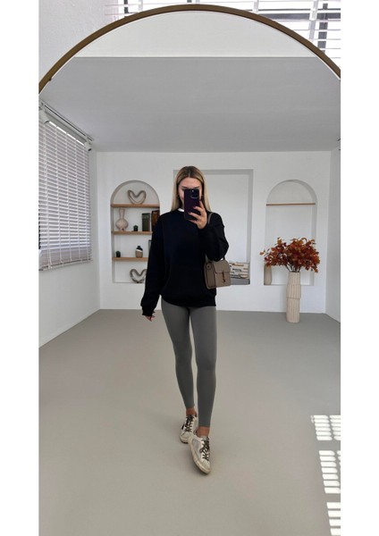 Chamakh Kadın Basic 3 Iplik Sweatshirt