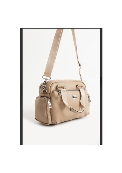 Sanmorris Çok Bölmeli Kadın El ve Omuz Çantası