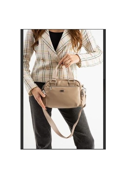 Sanmorris Çok Bölmeli Kadın El ve Omuz Çantası modelleri