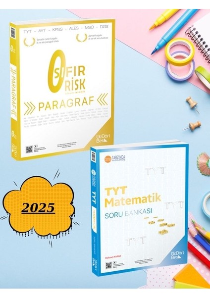 Üçdörtbeş Tyt Matematik Paragraf Sıfır Risk Ikilşi Set 2025