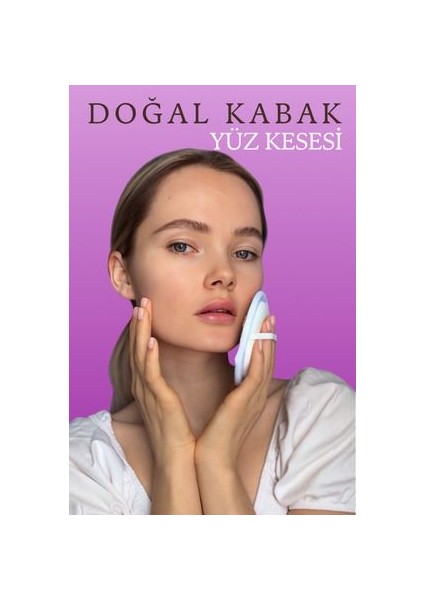Doğal Kabak Yüz Kesesi Peeling Yüz Kesesi Kabak Yüz Lifi Siyah Noktalara ve Ölü Derilere Karşı Kese