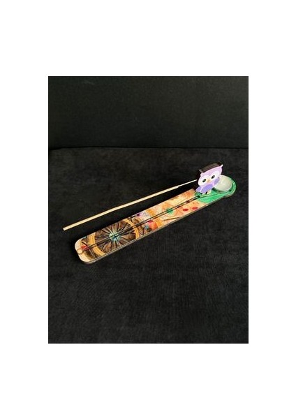 Ahşap Kesim Baykuş Figür Mumluk ve Tütsülük Çubuk Tütsülük Tea Light Mumluk fiyatları