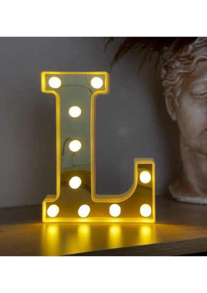3D Işıklı LED Harf Dekoratif Aydınlatma Büyük