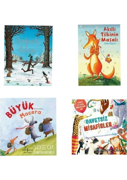 Değnek Adam / Akıllı Tilki / Büyük Macera/ Davetsiz Misafirler (4 Kitap Set)