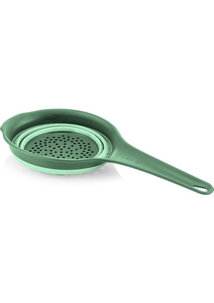 s Katlanabilir Saplı Süzgeç Yeşil 37CM