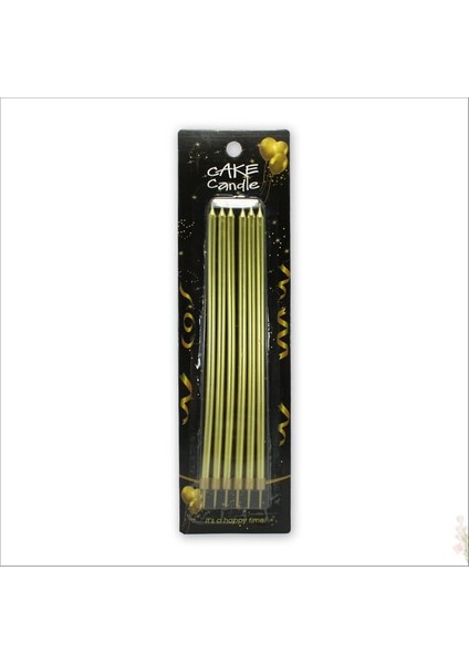 Pasta Mumu Altın 6 Adet Parti Mum Parti Süsü Mum Candle