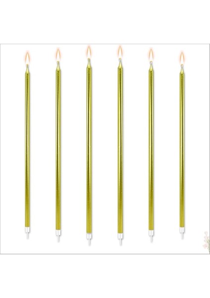 Pasta Mumu Altın 6 Adet Parti Mum Parti Süsü Mum Candle fiyatları