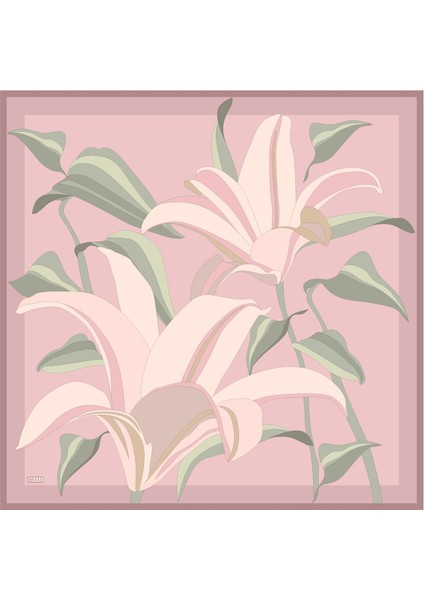 Twill Ipek Eşarp Pudra, Pembe 4035-11 fırsatları