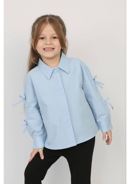 Kol Fiyonk Detaylı Poplin Gömlek