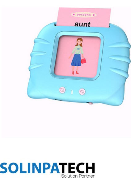 Erken Eğitim Ingilizce Sesli Flash Kartları Pvc Kart Şeffaf Koruma ile Yıpranmaz Yırtılmaz Kartlı Mavi modelleri
